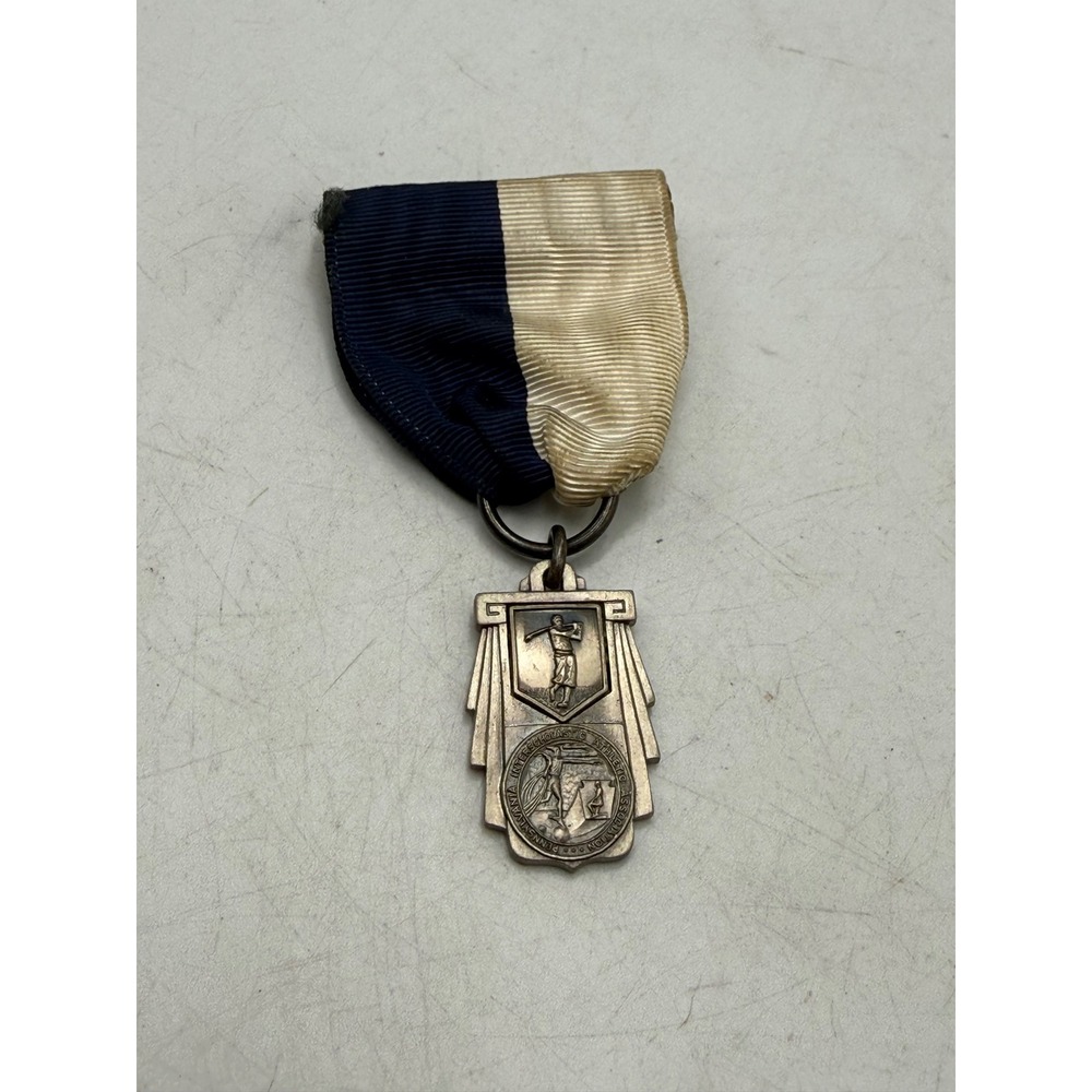 Vintage 1953 PIAA State Golf 2nd Place Medal Jostens Pennsylvania Sports Ribbon